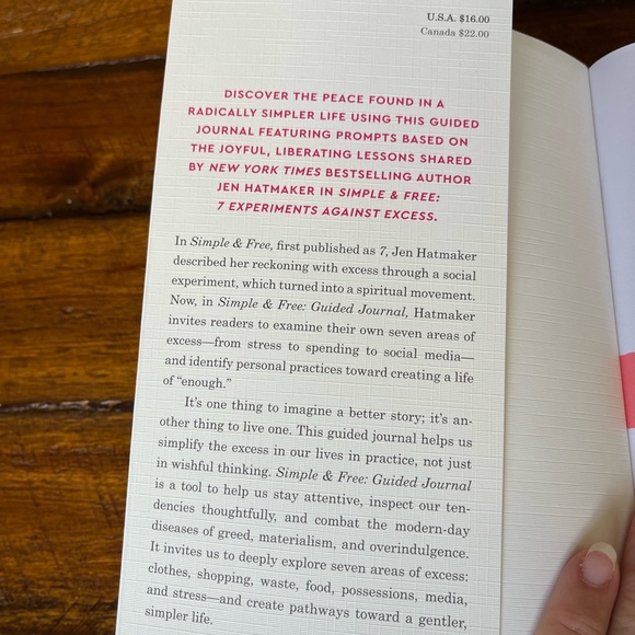 Simple and Free: Guided Journal Book by Jen Hatmaker - Picture 11 of 11
